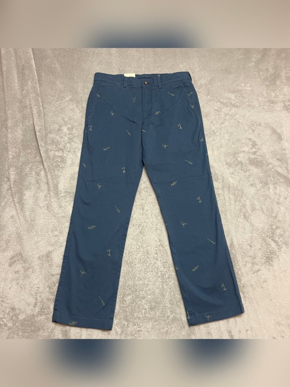 Duck Head Embroidered Pants Mallard Blue 32x30 New with Tags